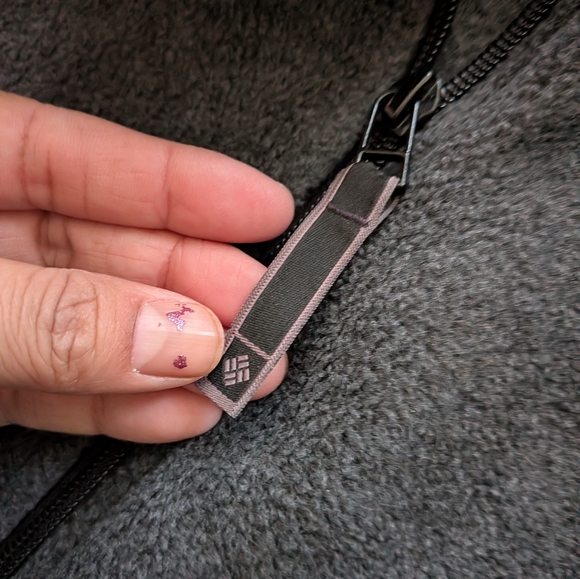 Men's Columbia Charcoal Gray 1/4 Zip Fleece Pullover - Picture 6 of 7